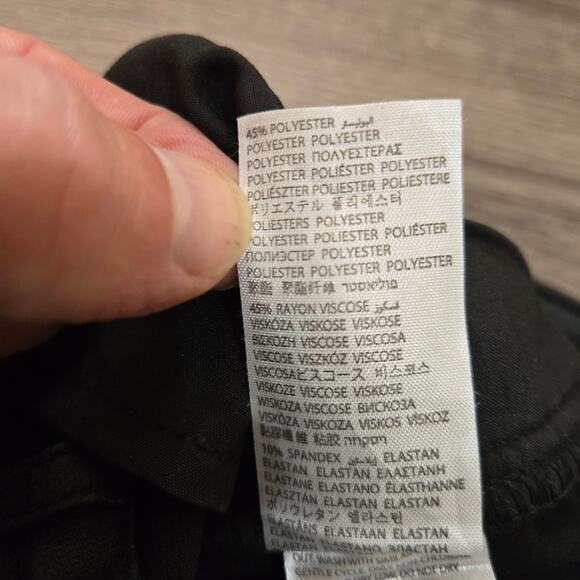 Edikted Womens 5 Pocket Regular Fit Stretch Denim Black Flare Jeans Size Small - Picture 7 of 10